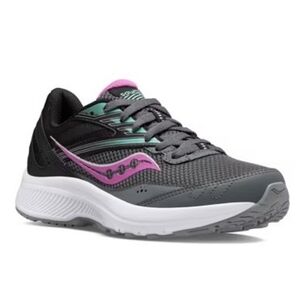 Saucony Cohesion 15 Running Shoes - Grey Pink Blue Sneakers - Size 7.5 Womens